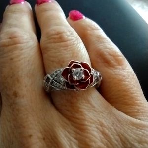 Vancaro red rose ring